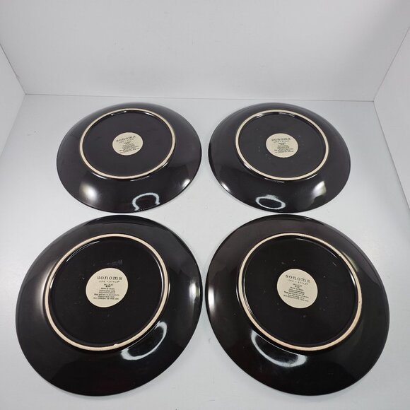 Vallejo Blue Sonoma Home Life & Style Mosaic Tile Set 4 Salad Plates 8.25" *Flaw - Picture 9 of 10